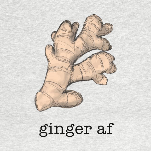 Ginger AF Illustration of gingerroot by KristopherBel